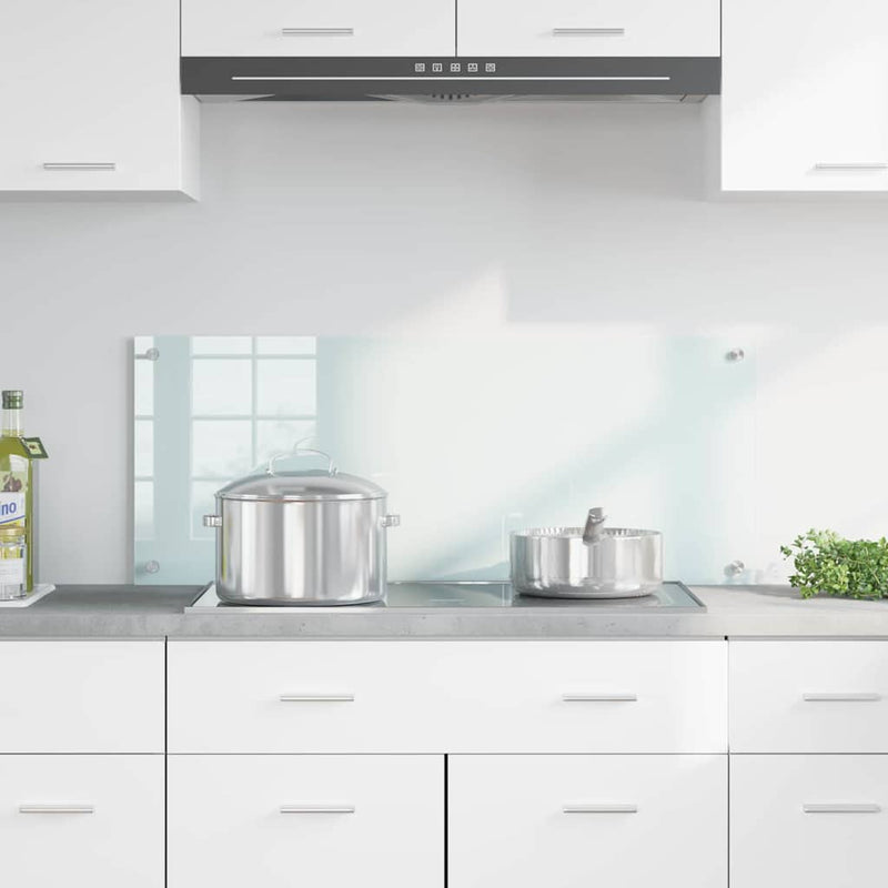 Load image into Gallery viewer, Vidaxl keuken achterwand wit 100 x 40 cm gehard glas