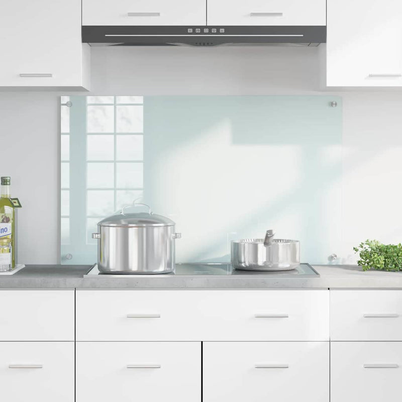 Load image into Gallery viewer, Vidaxl keuken achterwand wit 100 x 60 cm gehard glas