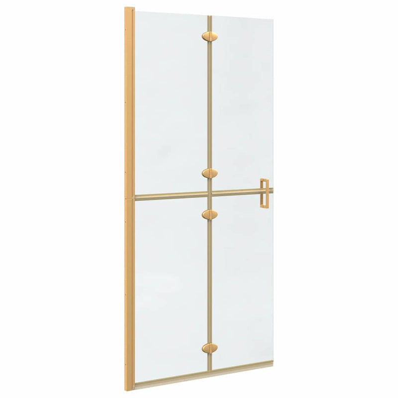 Load image into Gallery viewer, Vidaxl inloopdouchewand goud 90 x 6.5 x 190 cm
