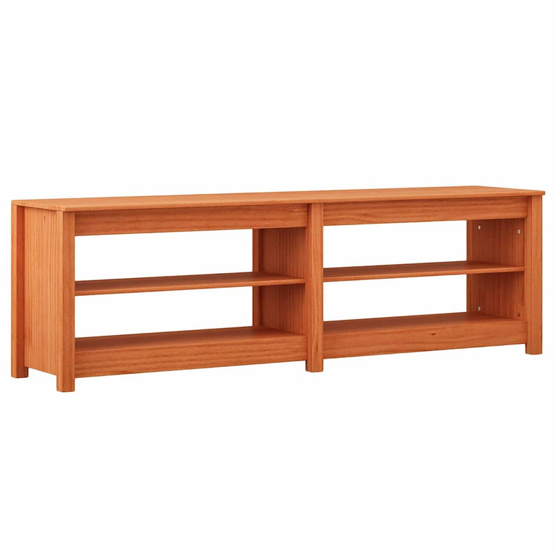 Load image into Gallery viewer, Vidaxl schoenenbank met plank met opslag wasbruin 160 x 36,5 x 50 cm