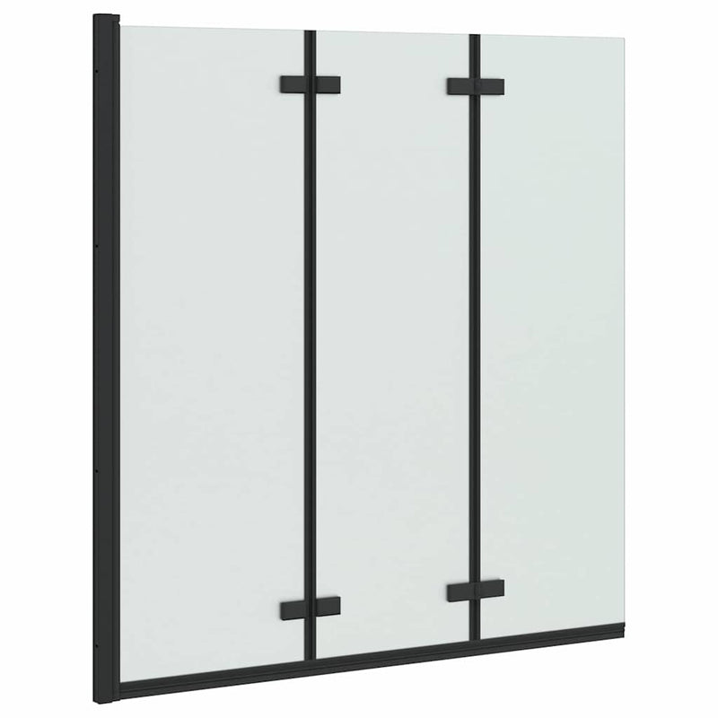 Load image into Gallery viewer, Vidaxl douche omhulsel zwart 130 x 138 cm esg-glas en aluminium