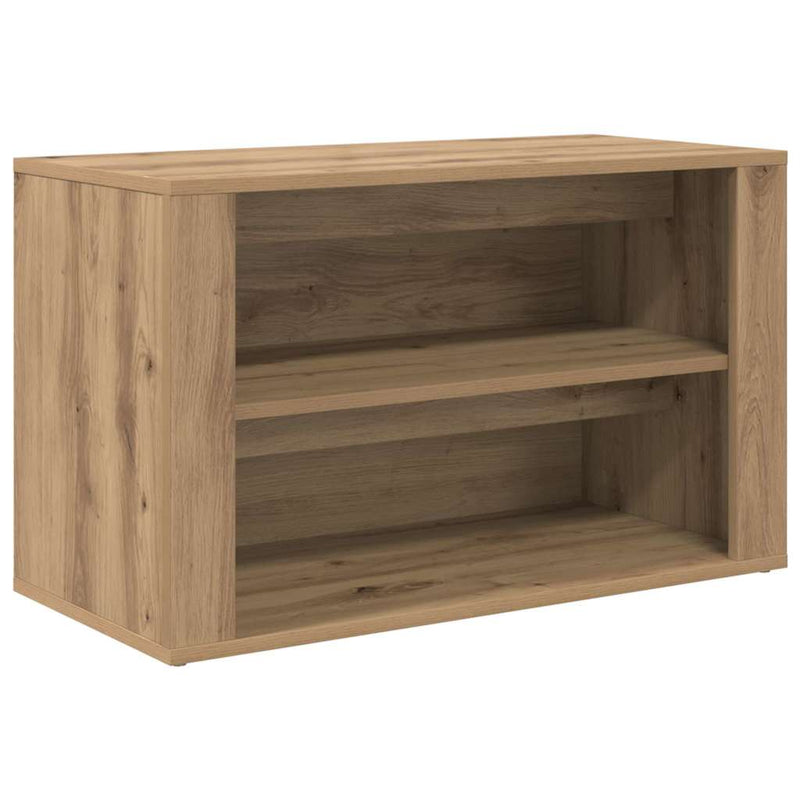 Load image into Gallery viewer, Vidaxl schoenenrek met plank artisanaal eikenkleurig 75 x 35 x 45 cm