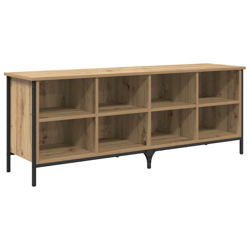 Load image into Gallery viewer, Vidaxl schoenenkast met plank artisan eiken 131 x 35 x 50 cm