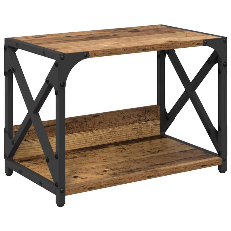 Load image into Gallery viewer, Vidaxl printerstand oud hout 44 x 26 x 31,5 cm bewerkt hout