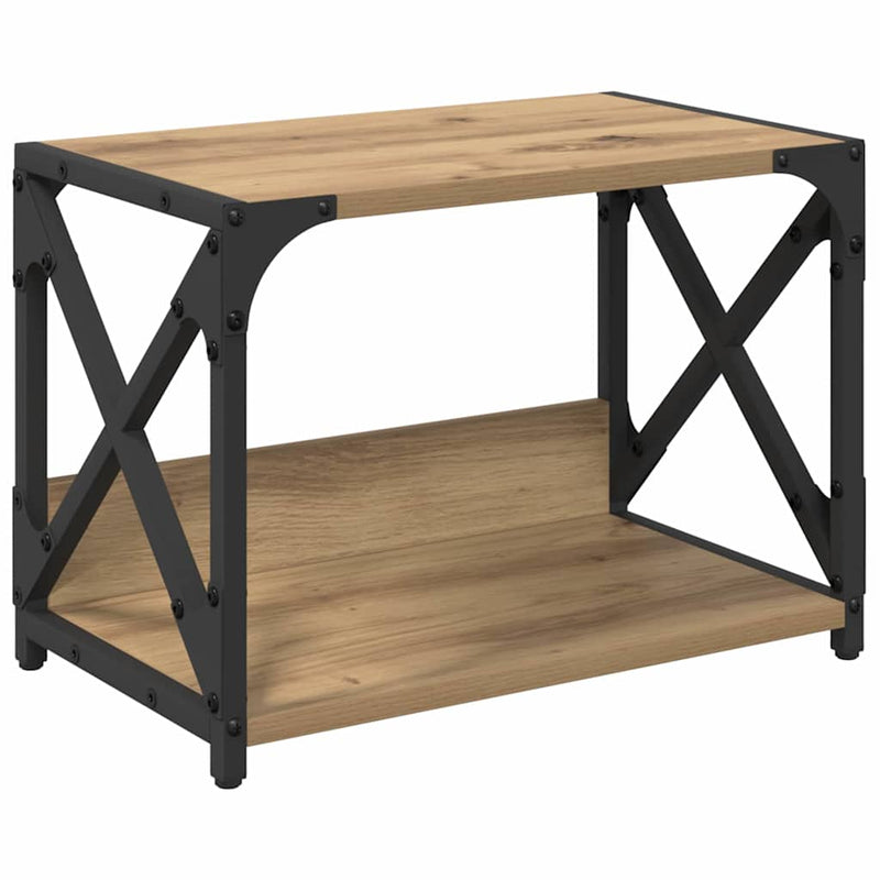 Load image into Gallery viewer, Vidaxl printerstand artisan eiken 44 x 26 x 31,5 cm bewerkt hout