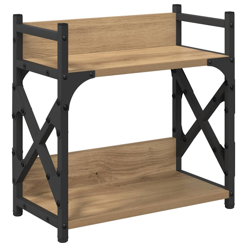 Load image into Gallery viewer, Vidaxl printerstand artisan eiken 40 x 20 x 40 cm bewerkt hout