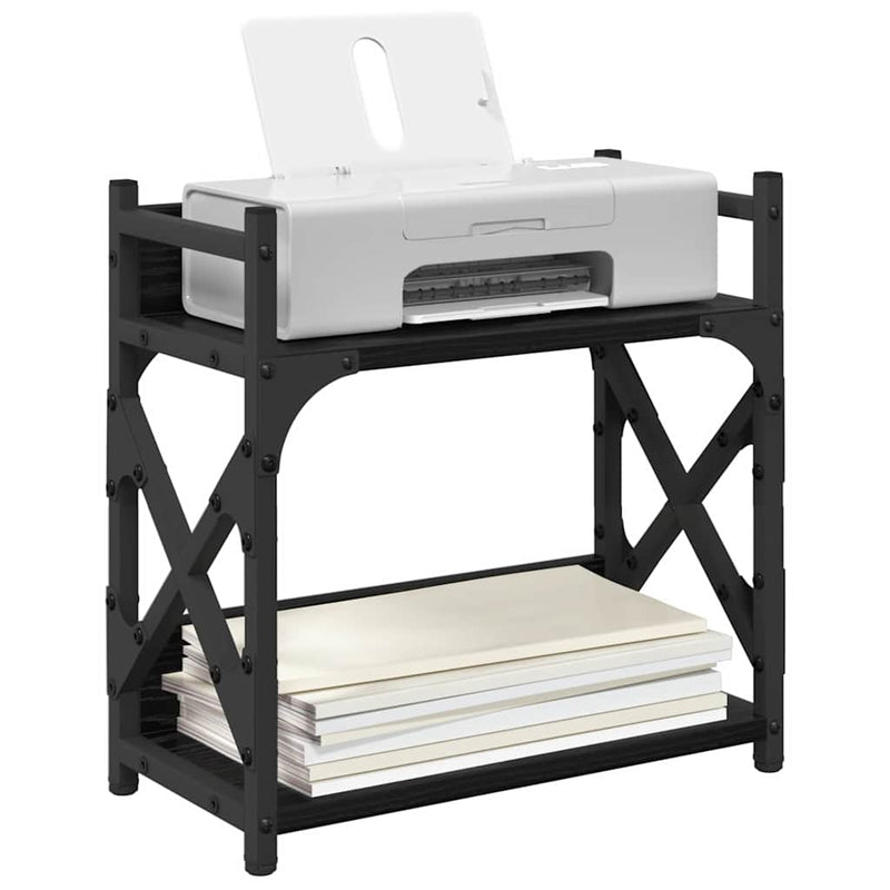 Load image into Gallery viewer, Vidaxl printerstand zwart eiken 40 x 20 x 40 cm bewerkt hout