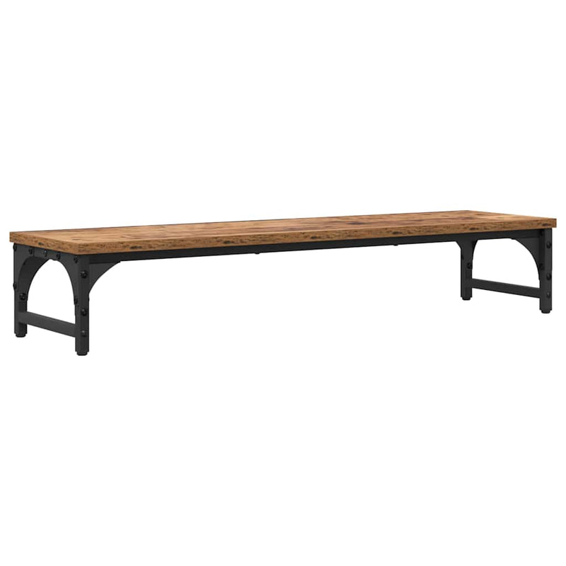 Load image into Gallery viewer, Vidaxl monitor stand oud hout 85 x 23 x 15,5 cm bewerkt hout
