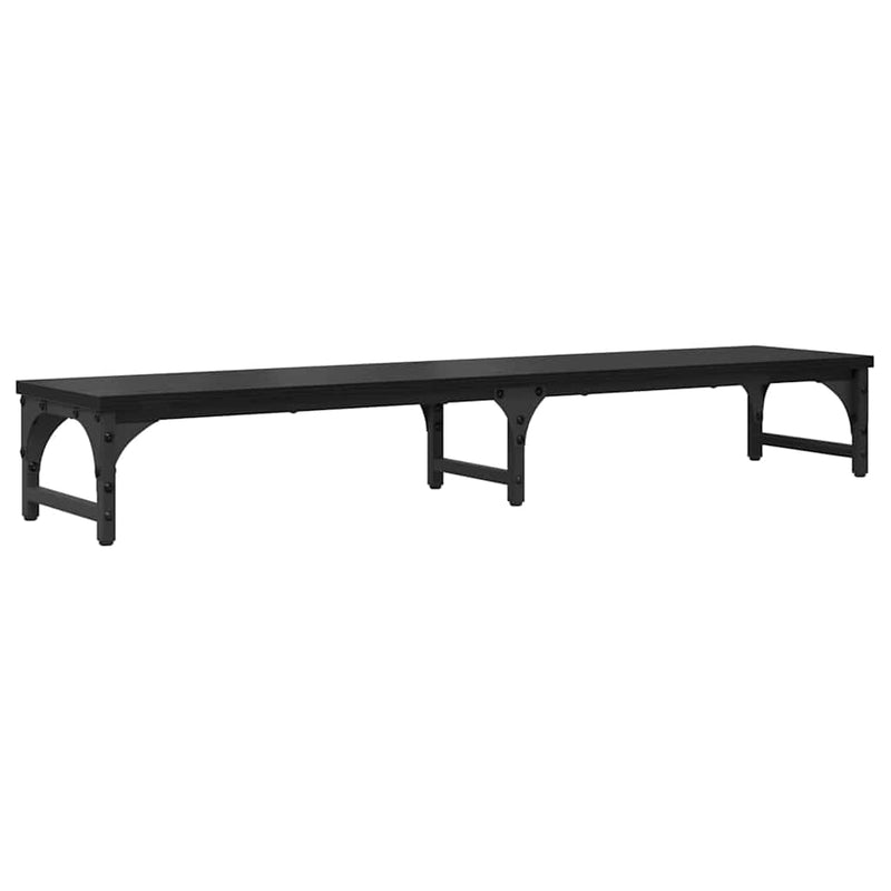 Load image into Gallery viewer, Vidaxl monitor stand zwart eiken 105 x 23 x 15,5 cm bewerkt hout
