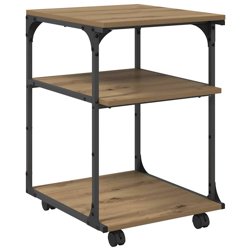 Load image into Gallery viewer, Vidaxl printerstand artisan eiken 43 x 48 x 64 cm bewerkt hout
