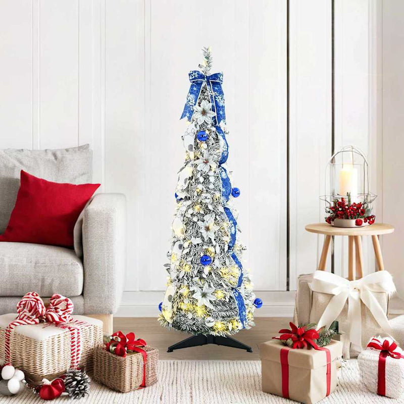 Load image into Gallery viewer, Vidaxl kunstkerstboom met 50 led met standaard wit 120 cm pvc