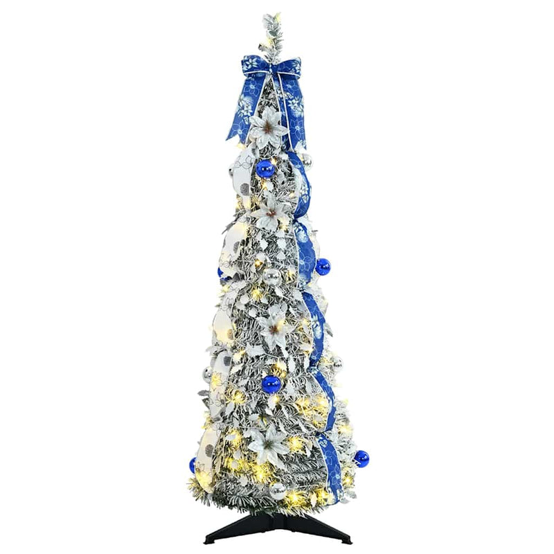 Load image into Gallery viewer, Vidaxl kunstkerstboom met 50 led met standaard wit 120 cm pvc