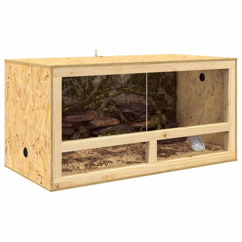 Load image into Gallery viewer, Vidaxl terrarium bruin 100 x 50 x 50 cm osb