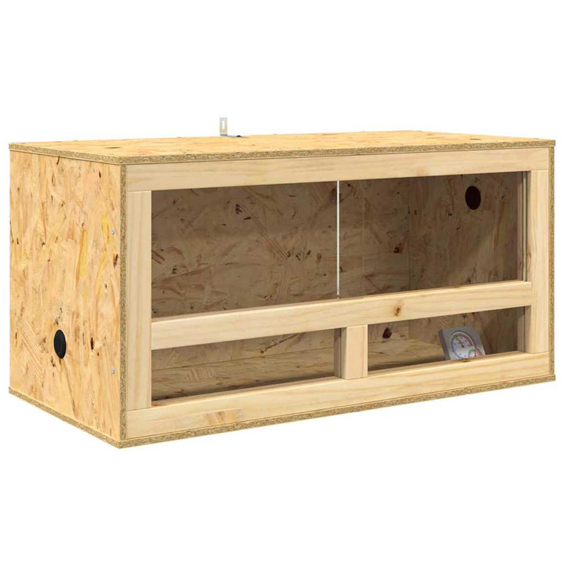 Load image into Gallery viewer, Vidaxl terrarium bruin 80 x 40 x 40 cm osb