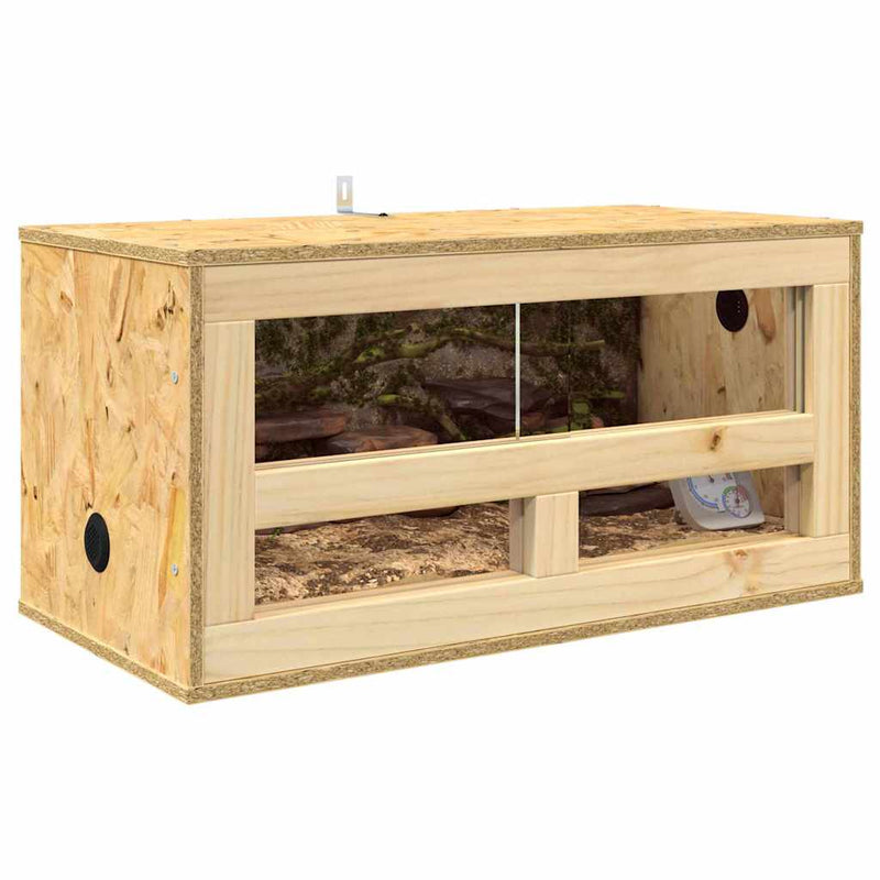 Load image into Gallery viewer, Vidaxl terrarium bruin 60 x 30 x 30 cm osb