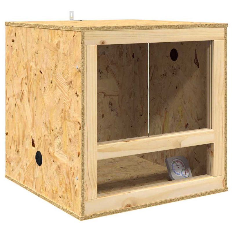 Load image into Gallery viewer, Vidaxl terrarium bruin 50 x 50 x 50 cm osb