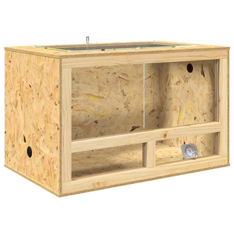 Load image into Gallery viewer, Vidaxl terrarium bruin 80 x 50 x 50 cm osb