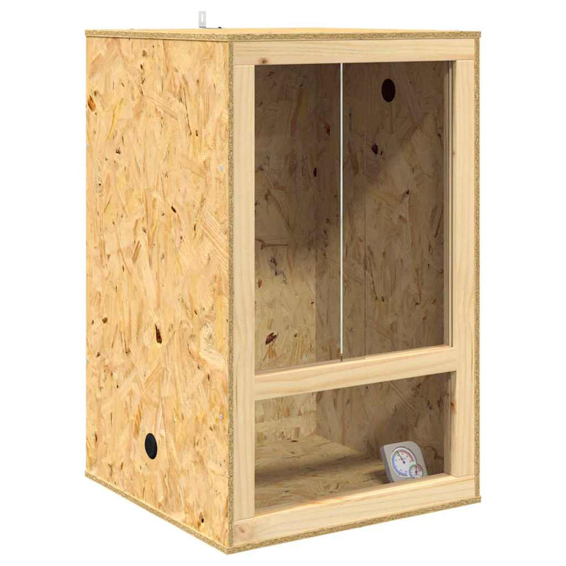 Load image into Gallery viewer, Vidaxl terrarium bruin 50 x 50 x 80 cm osb