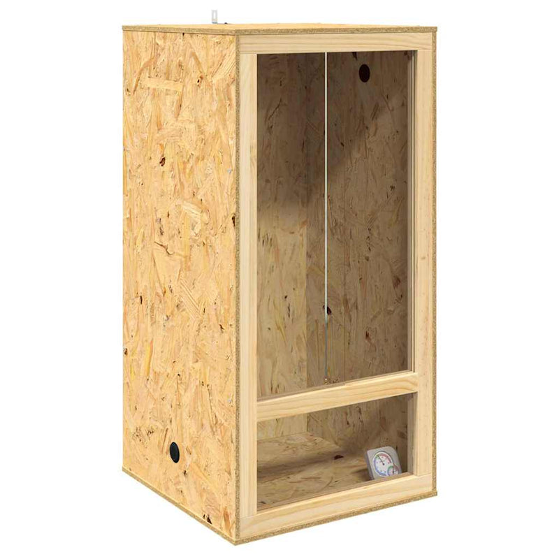 Load image into Gallery viewer, Vidaxl terrarium bruin 50 x 50 x 100 cm osb