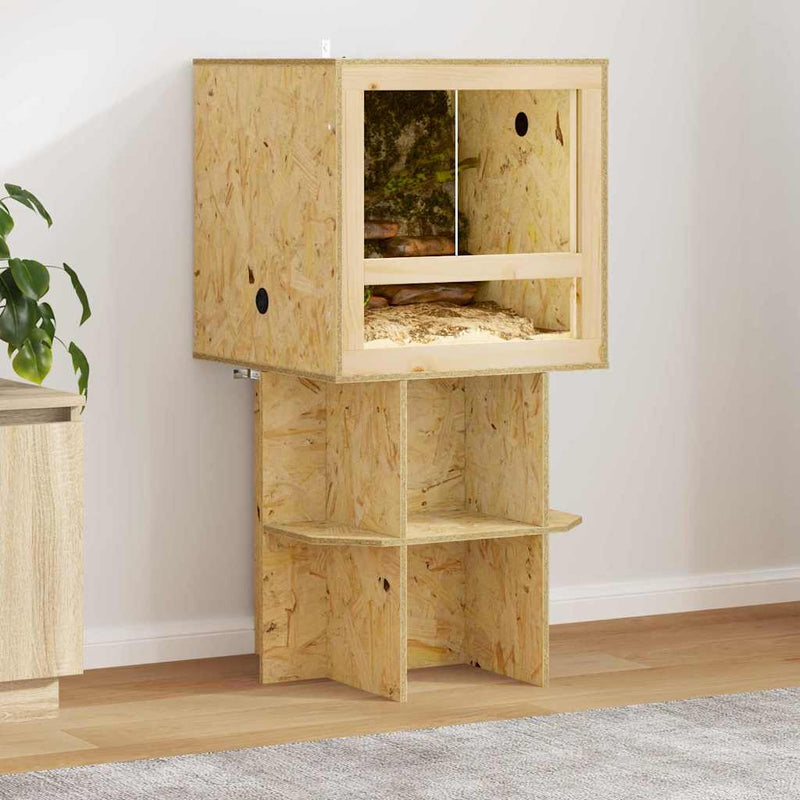 Load image into Gallery viewer, Vidaxl terrariumbasis bruin 50 x 50 x 50 cm osb