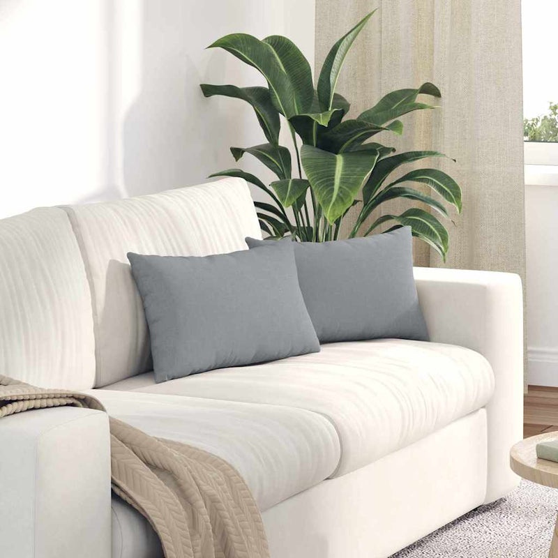 Load image into Gallery viewer, Vidaxl sofa kussens 2 stuks lichtgrijs 50 x 30 cm stof