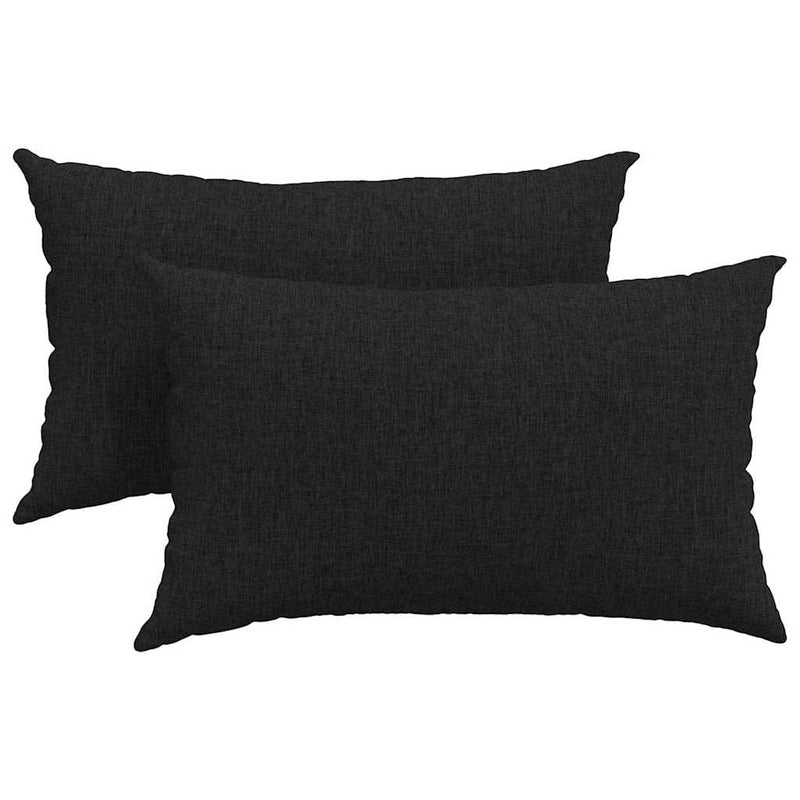 Load image into Gallery viewer, Vidaxl sofa kussens 2 pcs zwart 50 x 30 cm stof