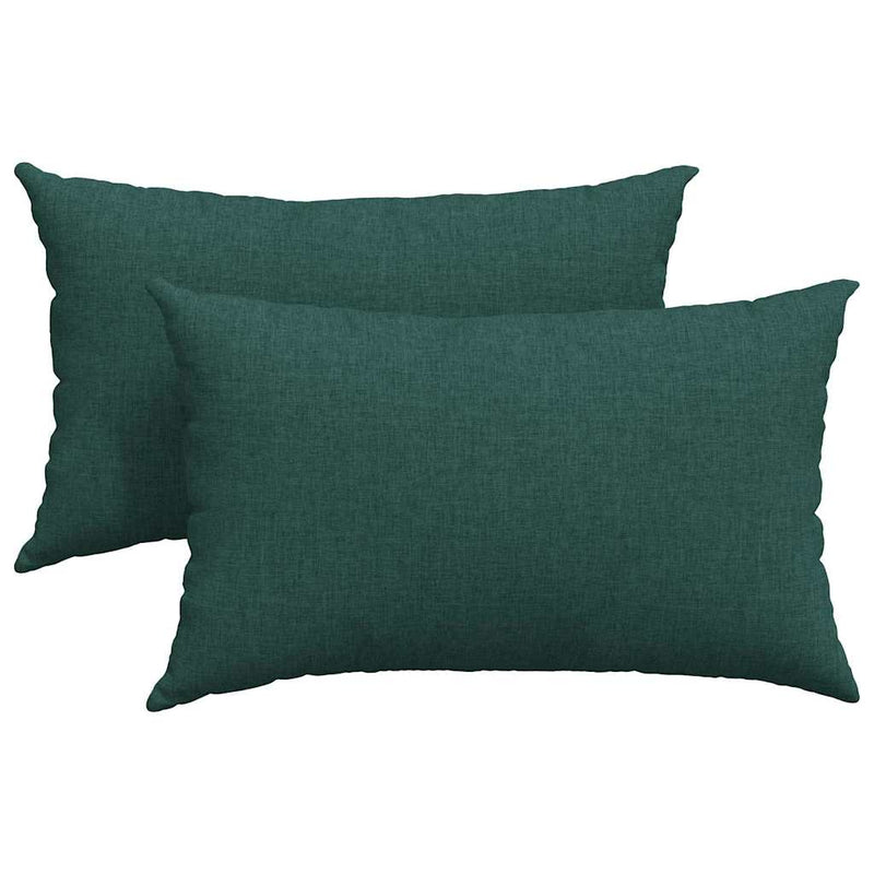 Load image into Gallery viewer, Vidaxl sofa kussens 2 pcs donkergroen 50 x 30 cm stof