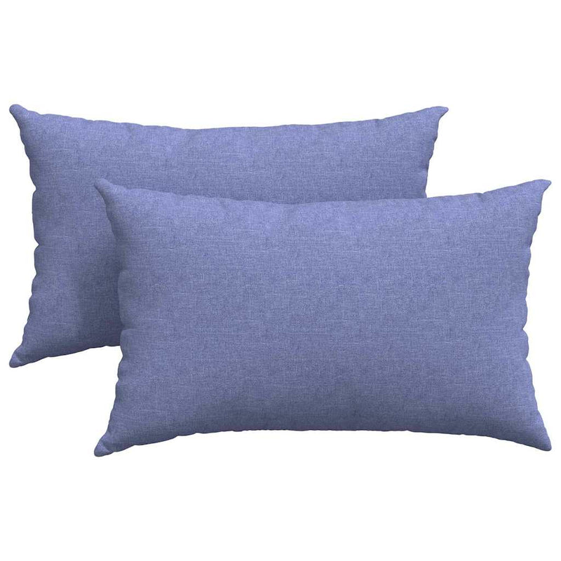 Load image into Gallery viewer, Vidaxl sofa kussens 2 pcs jeans blauw 50 x 30 cm stof