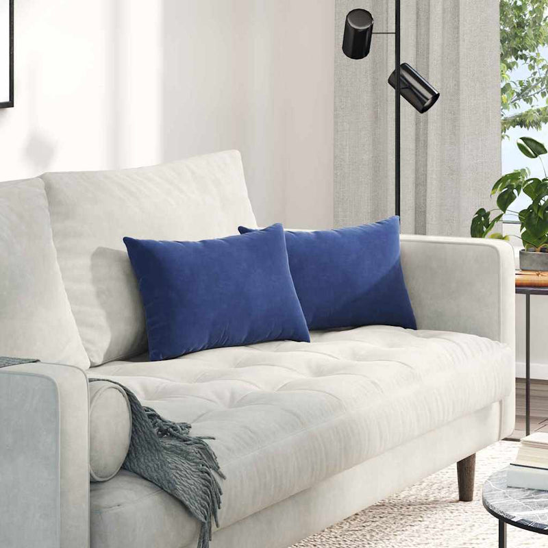 Load image into Gallery viewer, Vidaxl sofa kussens 2 stuks politieblauw 50 x 30 cm cordstof