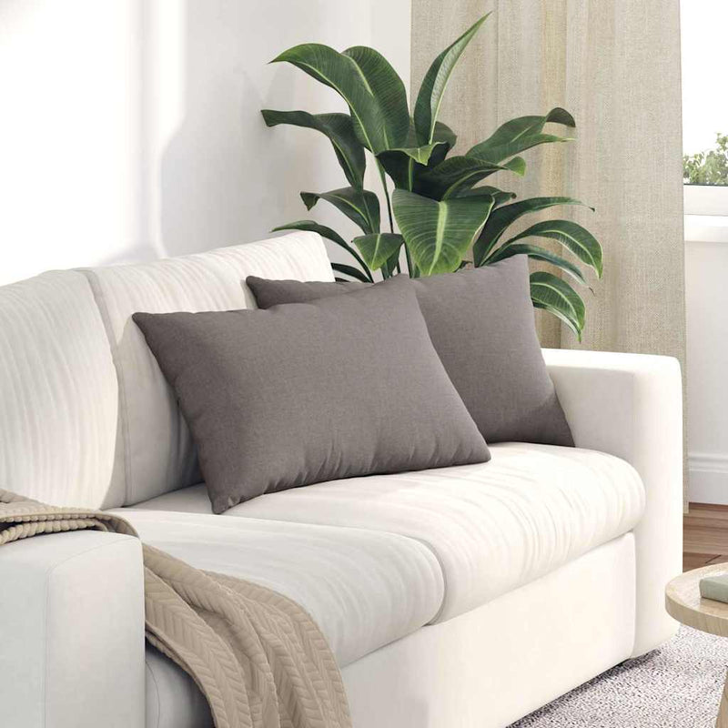 Load image into Gallery viewer, Vidaxl sofa kussens 2 pcs taupe 60 x 40 cm stof