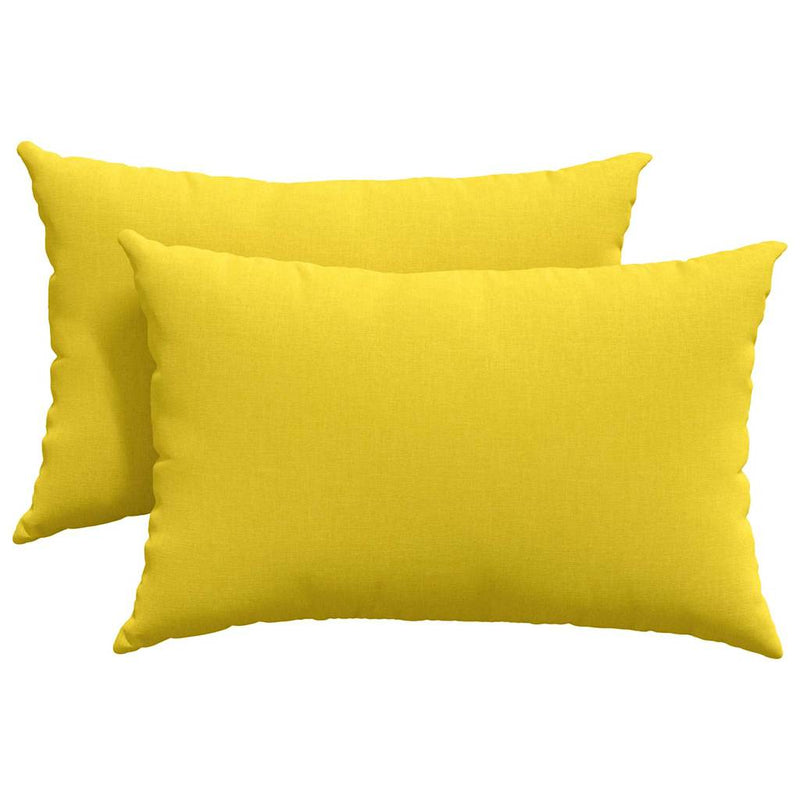 Load image into Gallery viewer, Vidaxl sofa kussens 2 pcs lichtgeel 60 x 40 cm stof