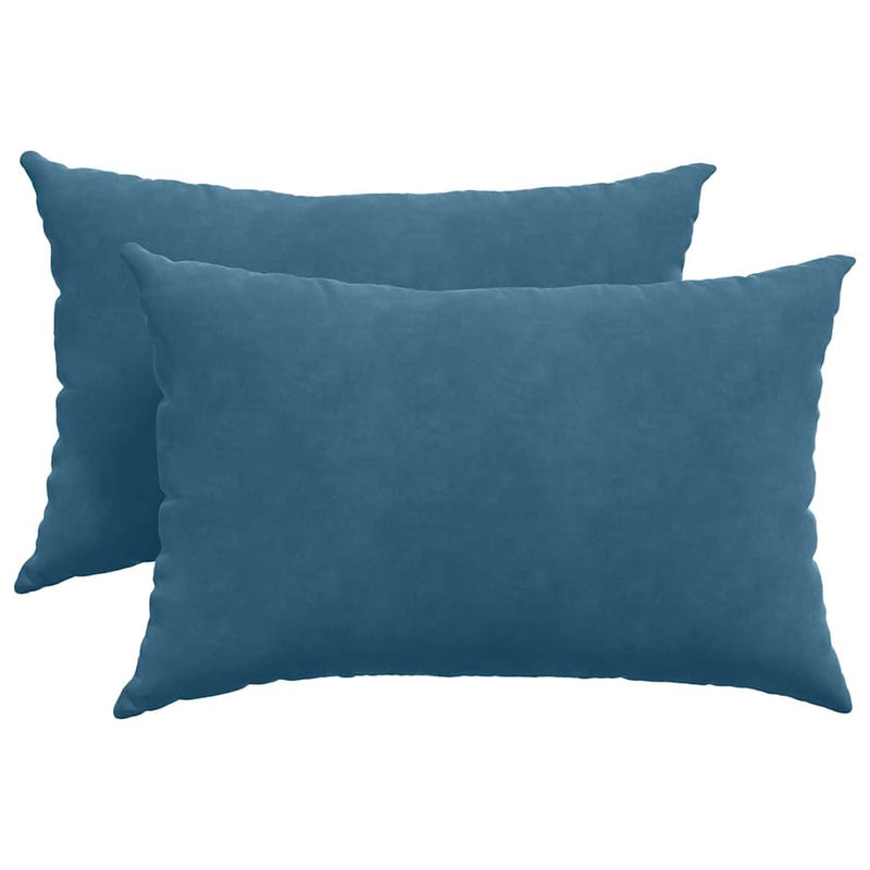 Load image into Gallery viewer, Vidaxl sofa kussens 2 stuks blauw 60 x 40 cm cordstof