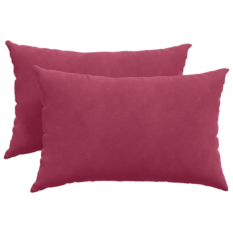 Load image into Gallery viewer, Vidaxl sofa kussens 2 stuks wijnrood 60 x 40 cm cordstof