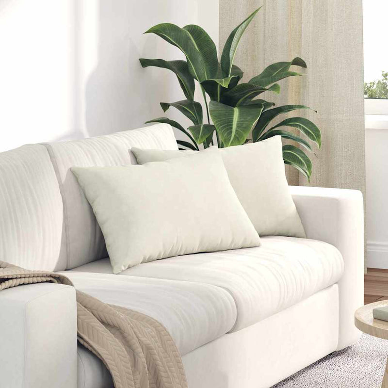 Load image into Gallery viewer, Vidaxl sofa kussens 2 stuks crème 60 x 40 cm cordstof