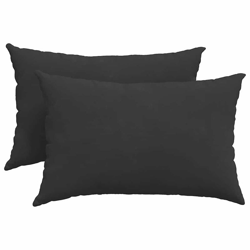 Load image into Gallery viewer, Vidaxl sofa kussens 2 stuks zwart 60 x 40 cm stof