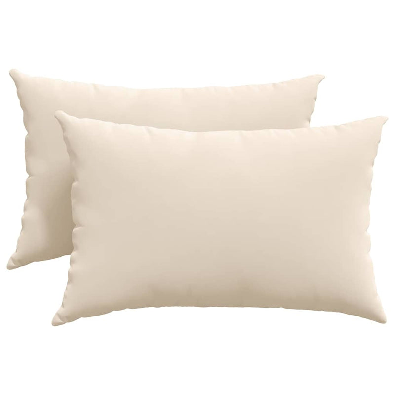 Load image into Gallery viewer, Vidaxl sofa kussens 2 stuks beige 60 x 40 cm stof