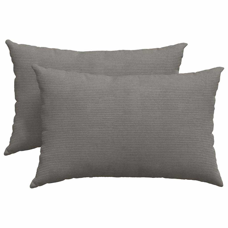 Load image into Gallery viewer, Vidaxl sofa kussens 2 stuks lichtgrijs 60 x 40 cm cordstof