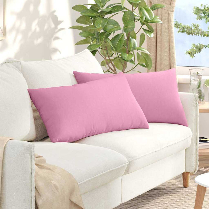 Load image into Gallery viewer, Vidaxl sofa kussens 2 pcs roze 80 x 40 cm stof