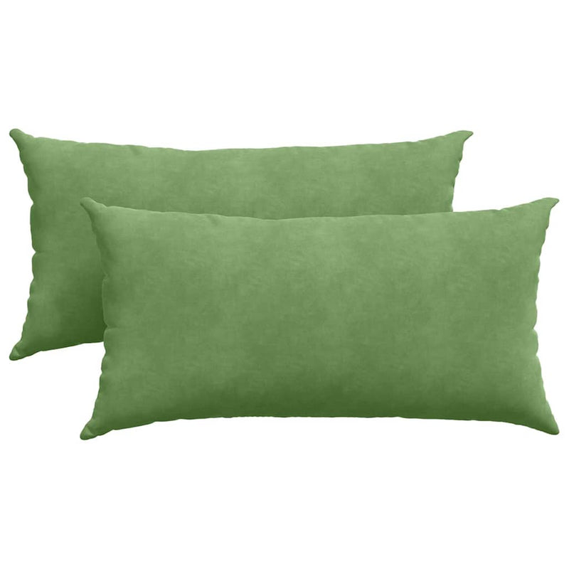 Load image into Gallery viewer, Vidaxl sofa kussens 2 stuks lichtgroen 80 x 40 cm cordstof