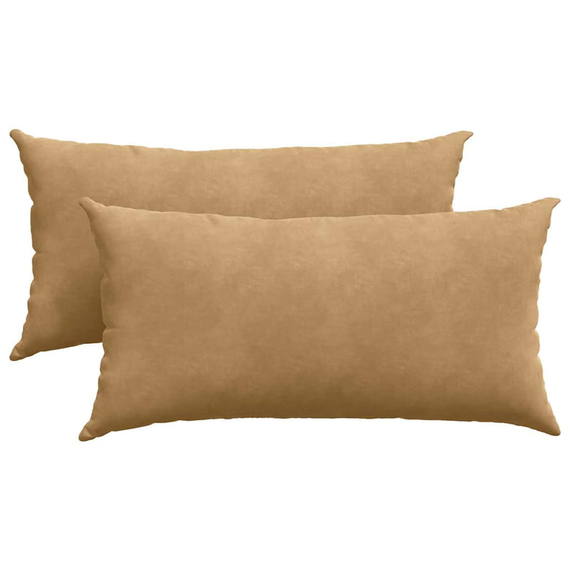 Load image into Gallery viewer, Vidaxl sofa kussens 2 stuks bruin 80 x 40 cm cordstof
