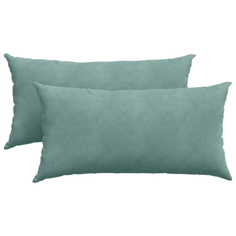 Load image into Gallery viewer, Vidaxl sofa kussens 2 stuks zeegroen 80 x 40 cm cordstof