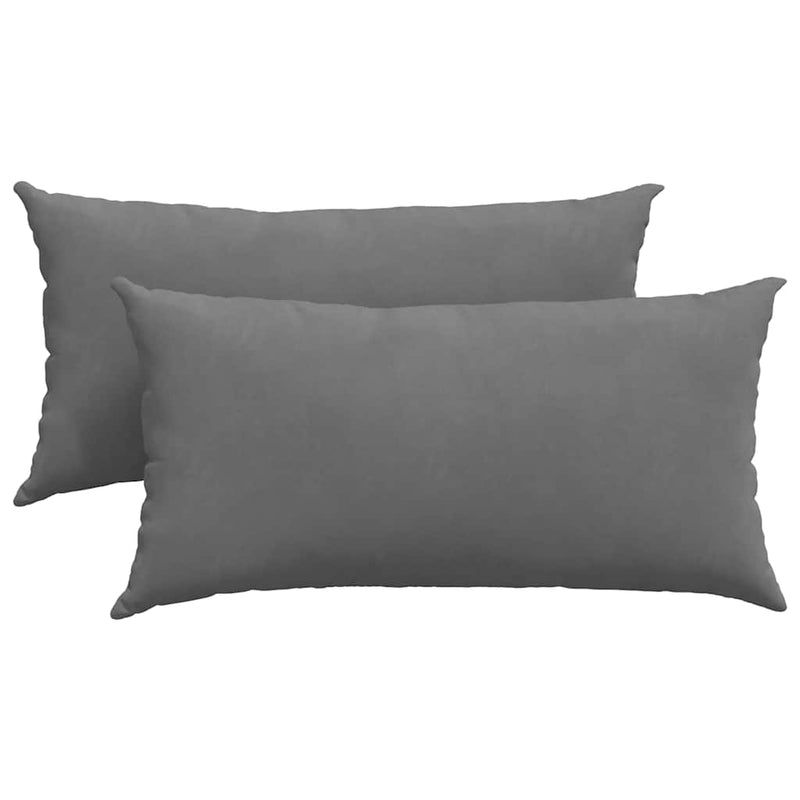 Load image into Gallery viewer, Vidaxl sofa kussens 2 stuks donkergrijs 80 x 40 cm stof