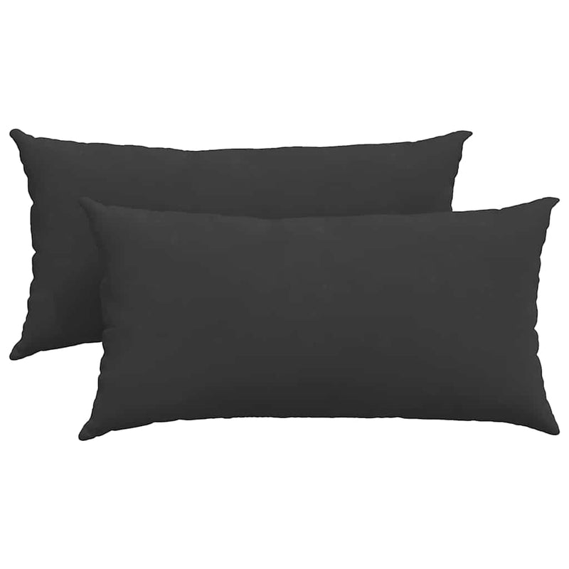 Load image into Gallery viewer, Vidaxl sofa kussens 2 stuks zwart 80 x 40 cm stof
