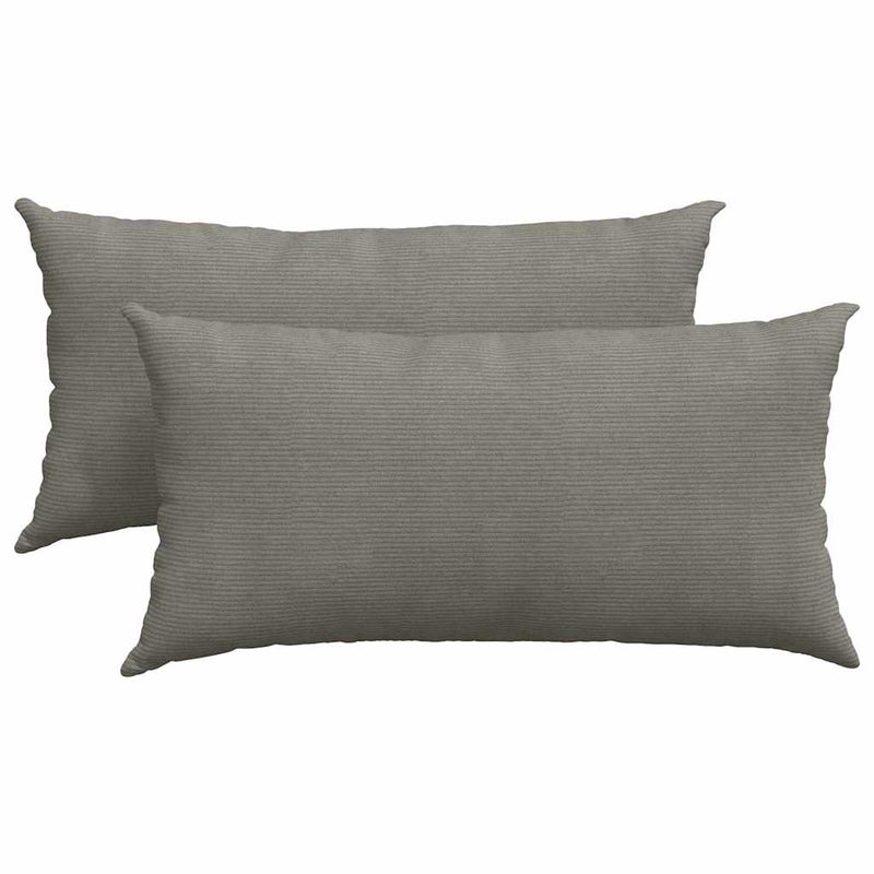Load image into Gallery viewer, Vidaxl sofa kussens 2 stuks lichtgrijs 80 x 40 cm cordstof