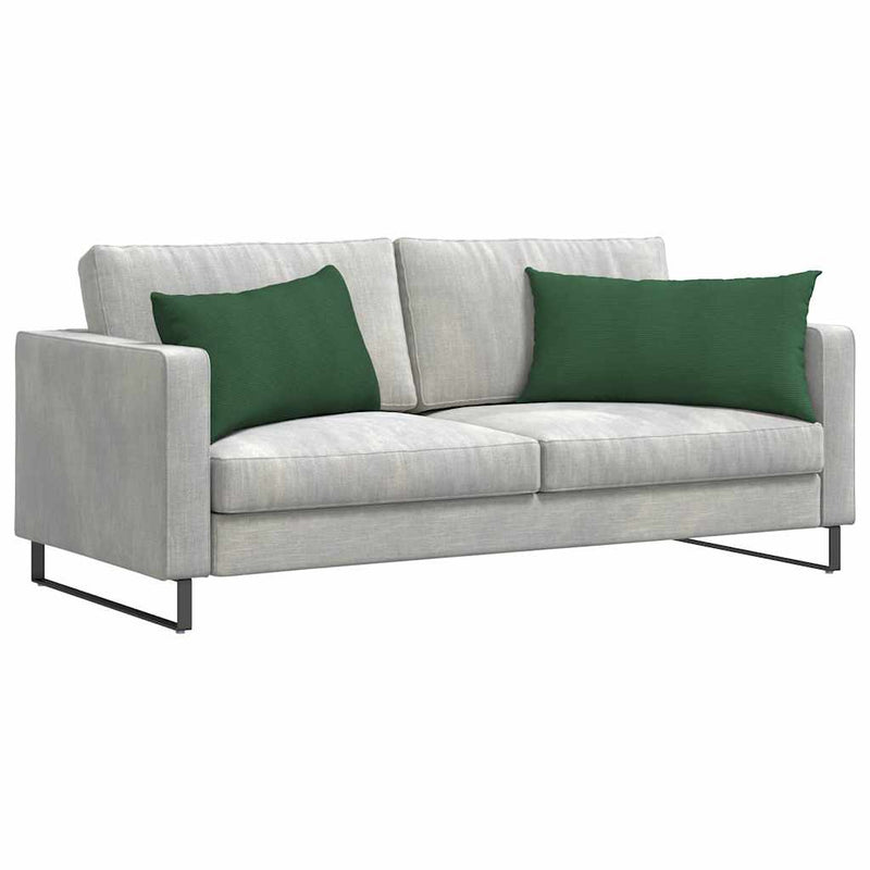 Load image into Gallery viewer, Vidaxl sofa kussens 2 stuks donkergroen 80 x 40 cm cordstof