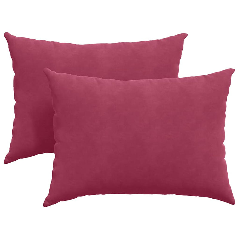 Load image into Gallery viewer, Vidaxl sofa kussens 2 stuks wijnrood 70 x 50 cm cordstof