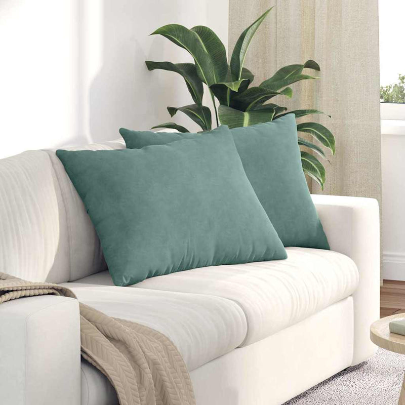 Load image into Gallery viewer, Vidaxl sofa kussens 2 stuks zeegroen 70 x 50 cm cordstof