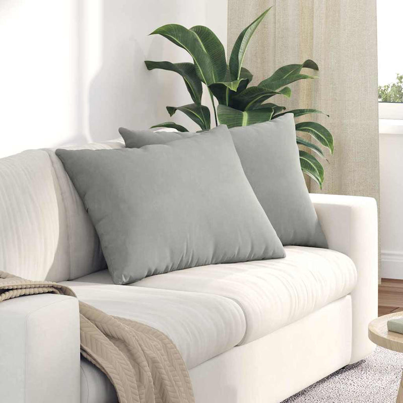 Load image into Gallery viewer, Vidaxl sofa kussens 2 stuks lichtgrijs 70 x 50 cm stof