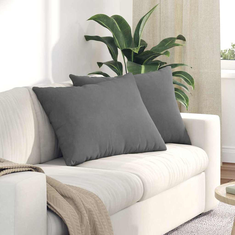 Load image into Gallery viewer, Vidaxl sofa kussens 2 stuks donkergrijs 70 x 50 cm stof