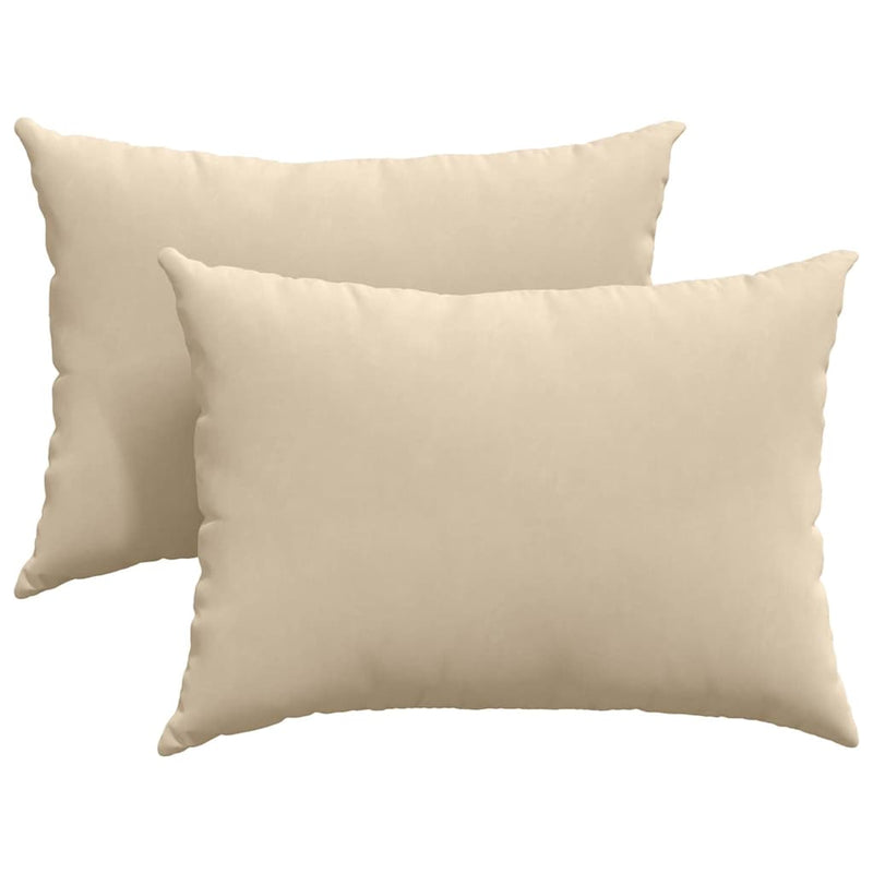 Load image into Gallery viewer, Vidaxl sofa kussens 2 stuks crème 70 x 50 cm stof